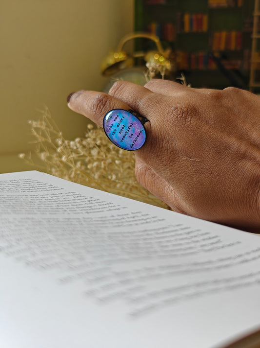 She was the moon - Bookish Ring