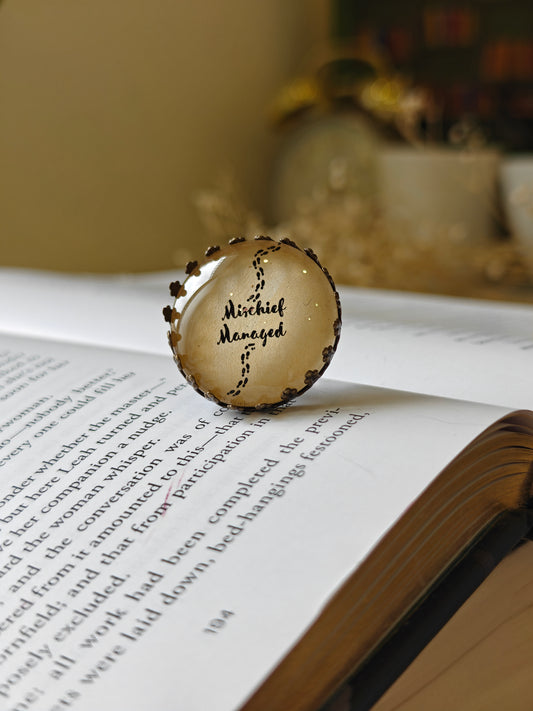 Mischief Managed - Bookish Ring