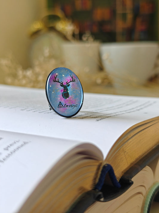 Always -Stag- Bookish Ring