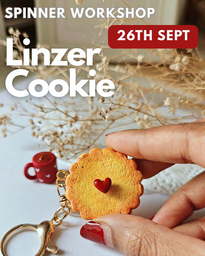 Linzer Cookie Spinner BagCharm - Polymer Clay Workshop | 26th Sept - LIVE on Zoom