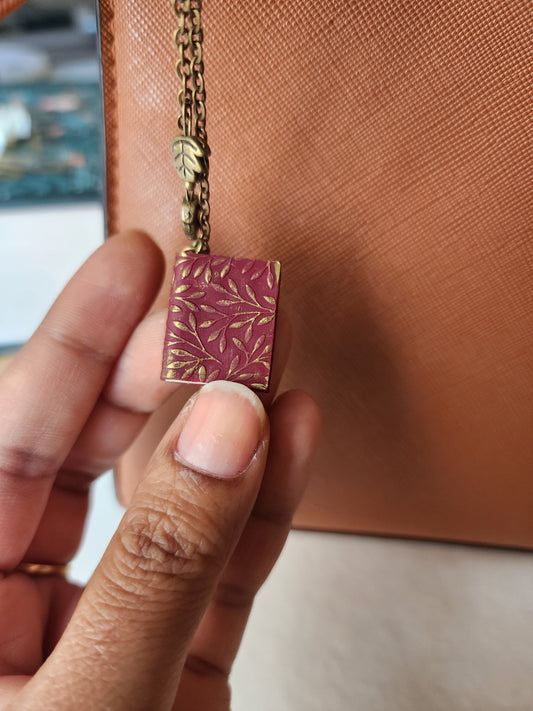 Aesthetic Flower Book - Bag Charm