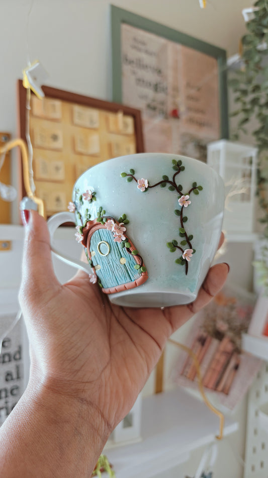 The Secret Garden Door Decorative Mug | Fairycore Ceramic Mug