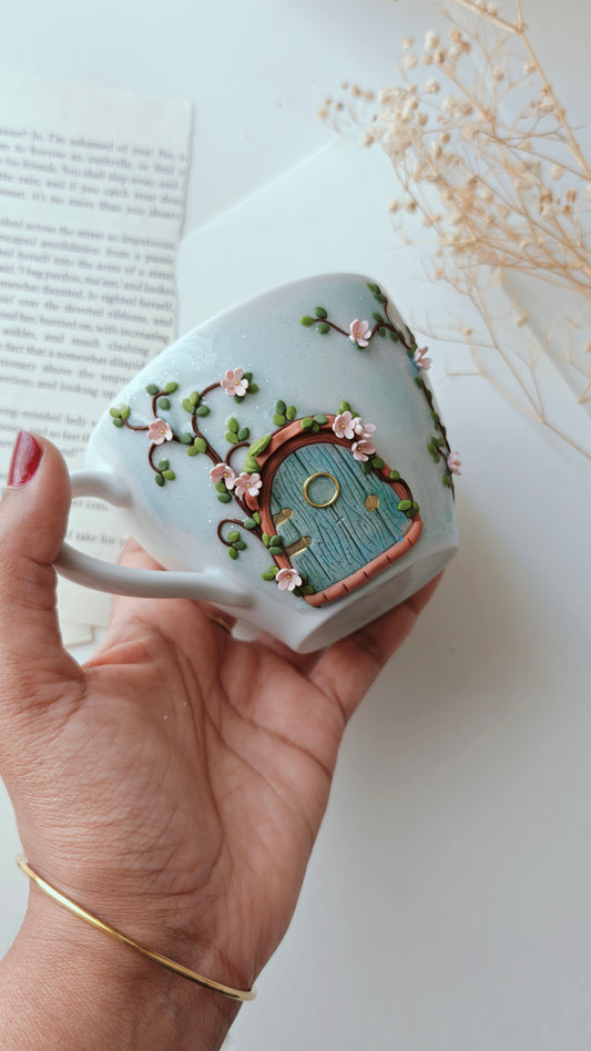 The Secret Garden Door Decorative Mug | Fairycore Ceramic Mug
