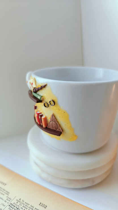 Harry Potter Inspired Bookshelf Mug | 3D Literary Coffee Mug