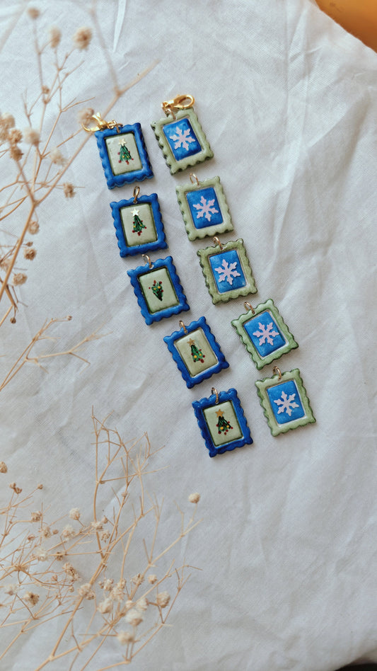 Christmas Mini Postcards Charms