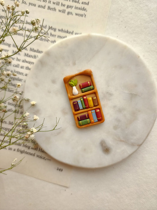 Rectangular Bookshelf Keychain