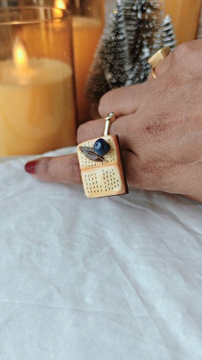 Writer’s Inkpot Fidget Spinner Ring