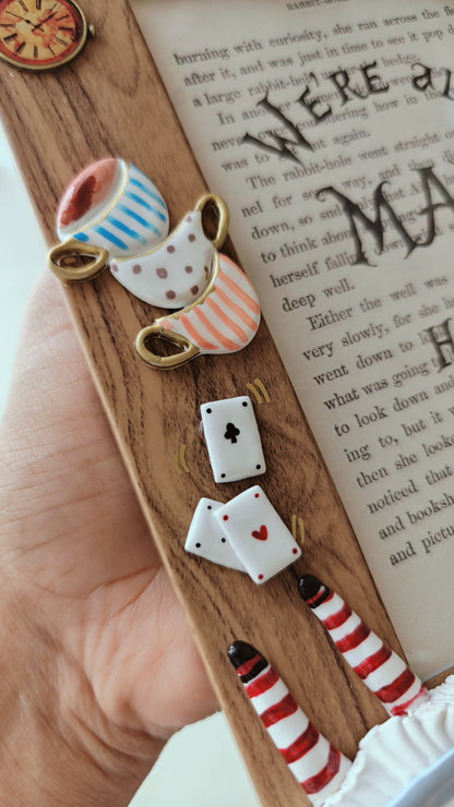 We’re All Mad Here Alice Bookish Wall Art