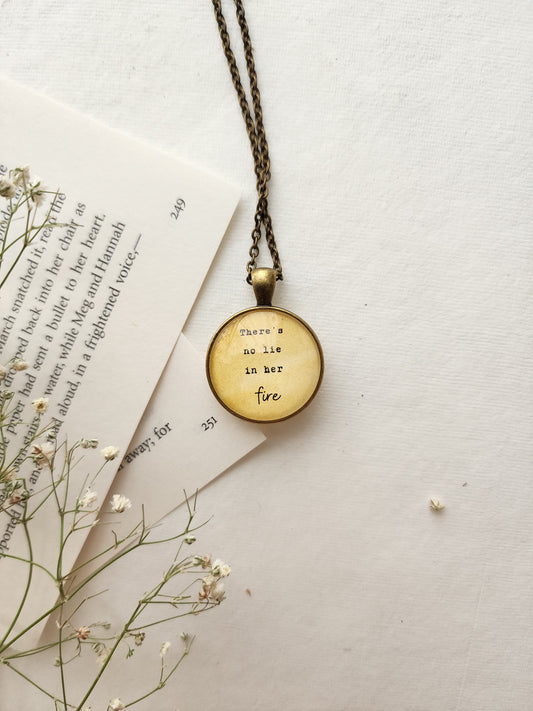 "She's mad but magic..” Quote Pendant