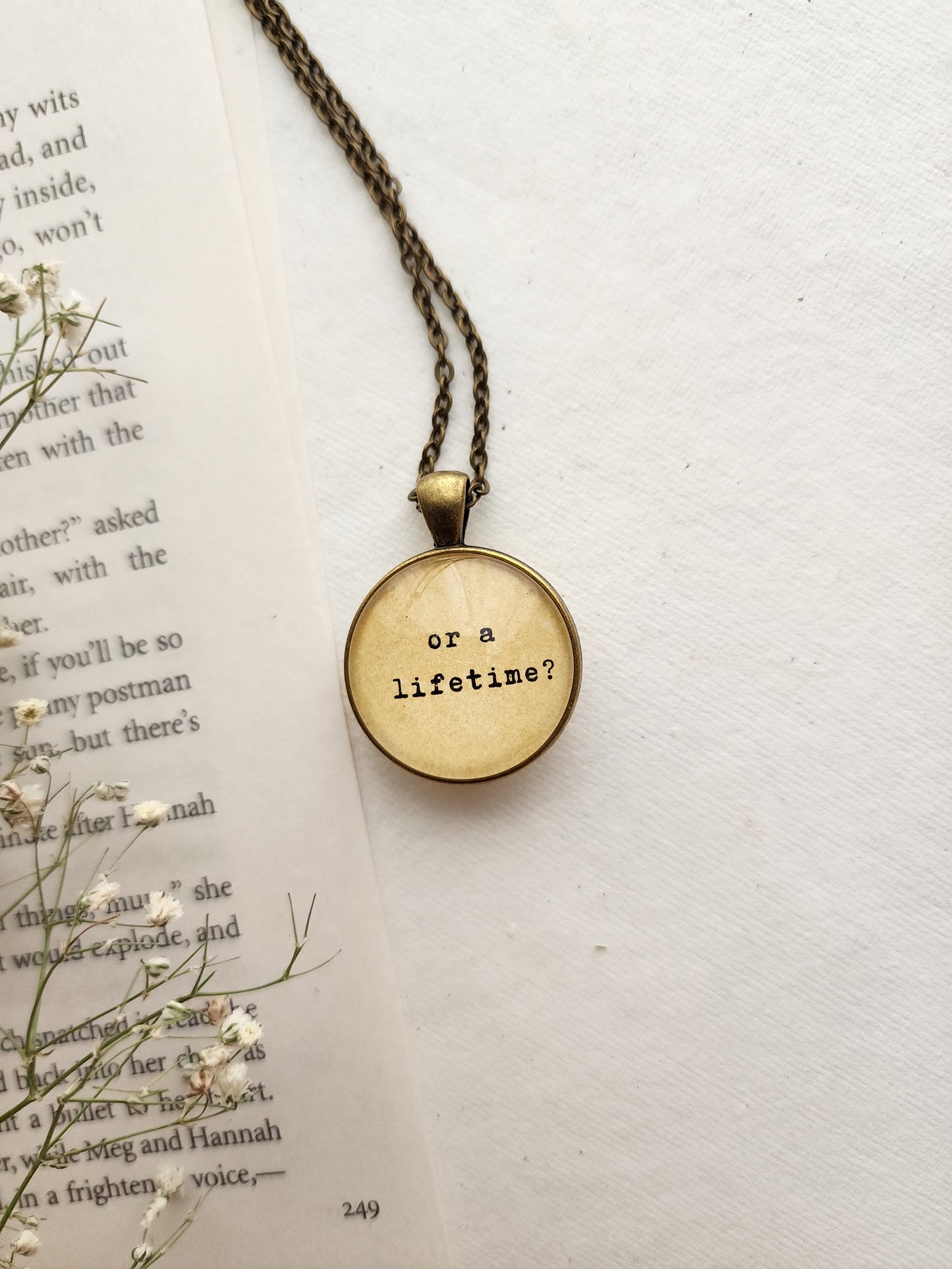 "are we a moment.." Quote Pendant