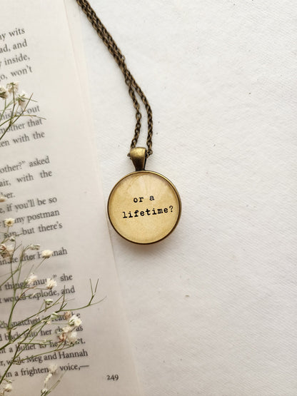 "are we a moment.." Quote Pendant