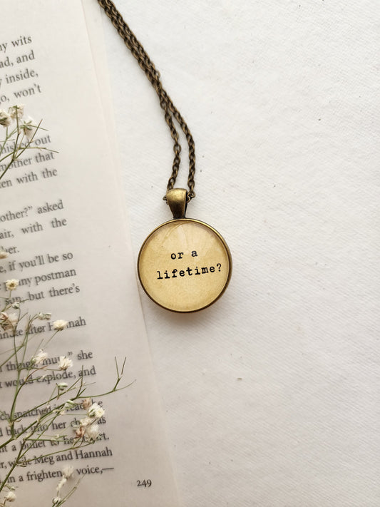 "are we a moment.." Quote Pendant