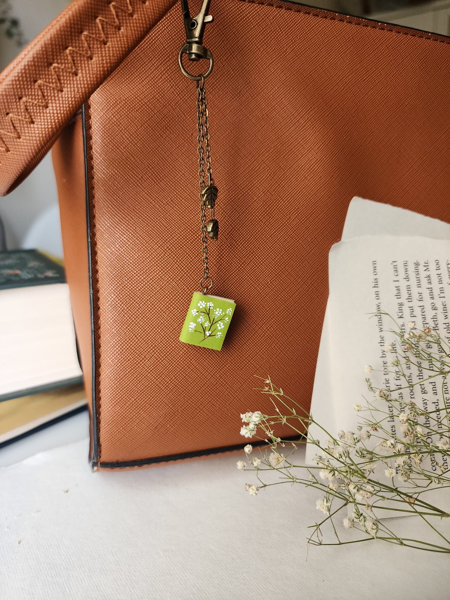 Wildflower Book - Bag Charm