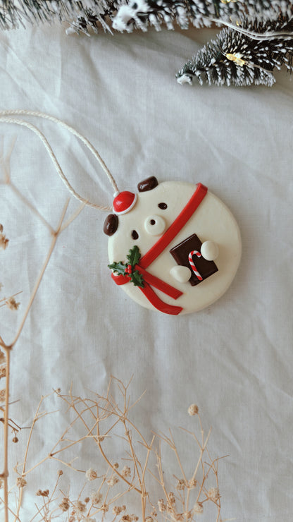 Cozy Christmas Bear Ornament