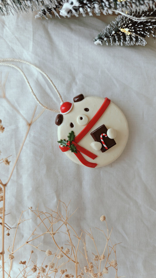Cozy Christmas Bear Ornament