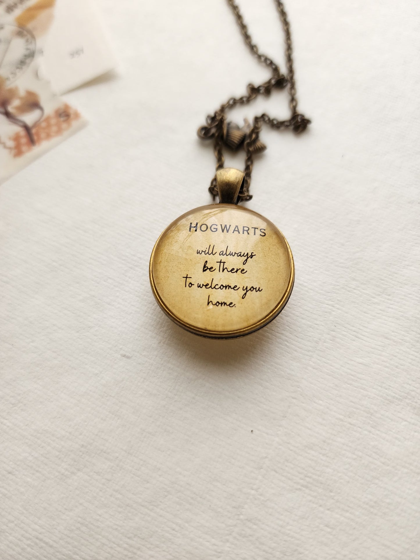 "Hogwarts will always be there...” Quote Pendant