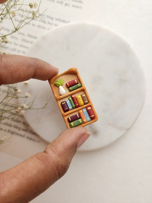 Rectangular Bookshelf Keychain