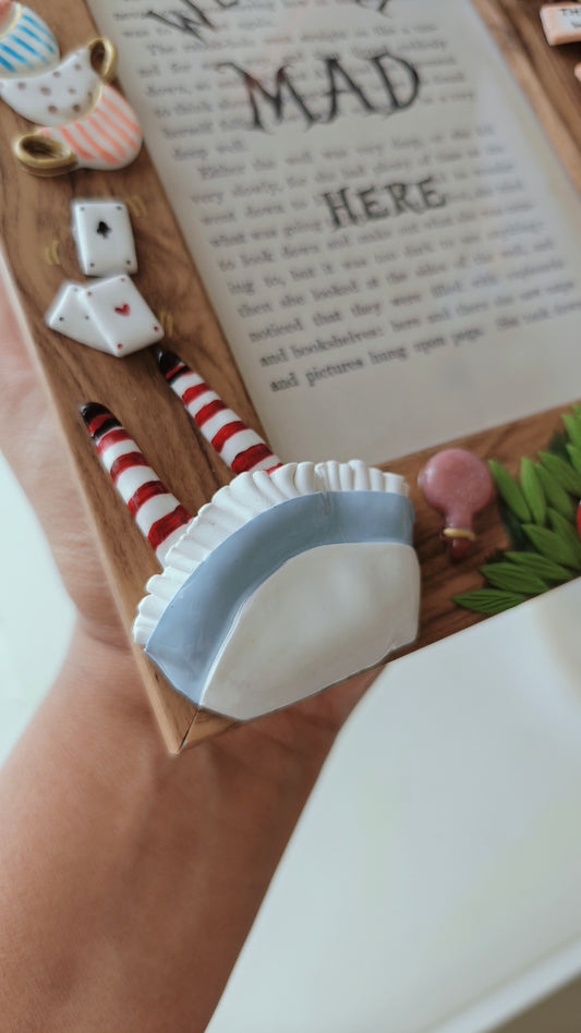 “We’re All Mad Here” Bookish Wall Art