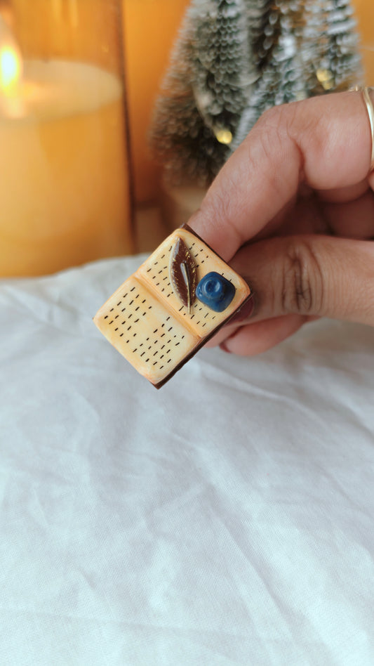 Writer’s Inkpot Fidget Spinner Ring