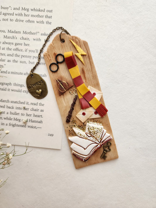 Wizarding World Bookmark | Handmade Polymer Clay Magic