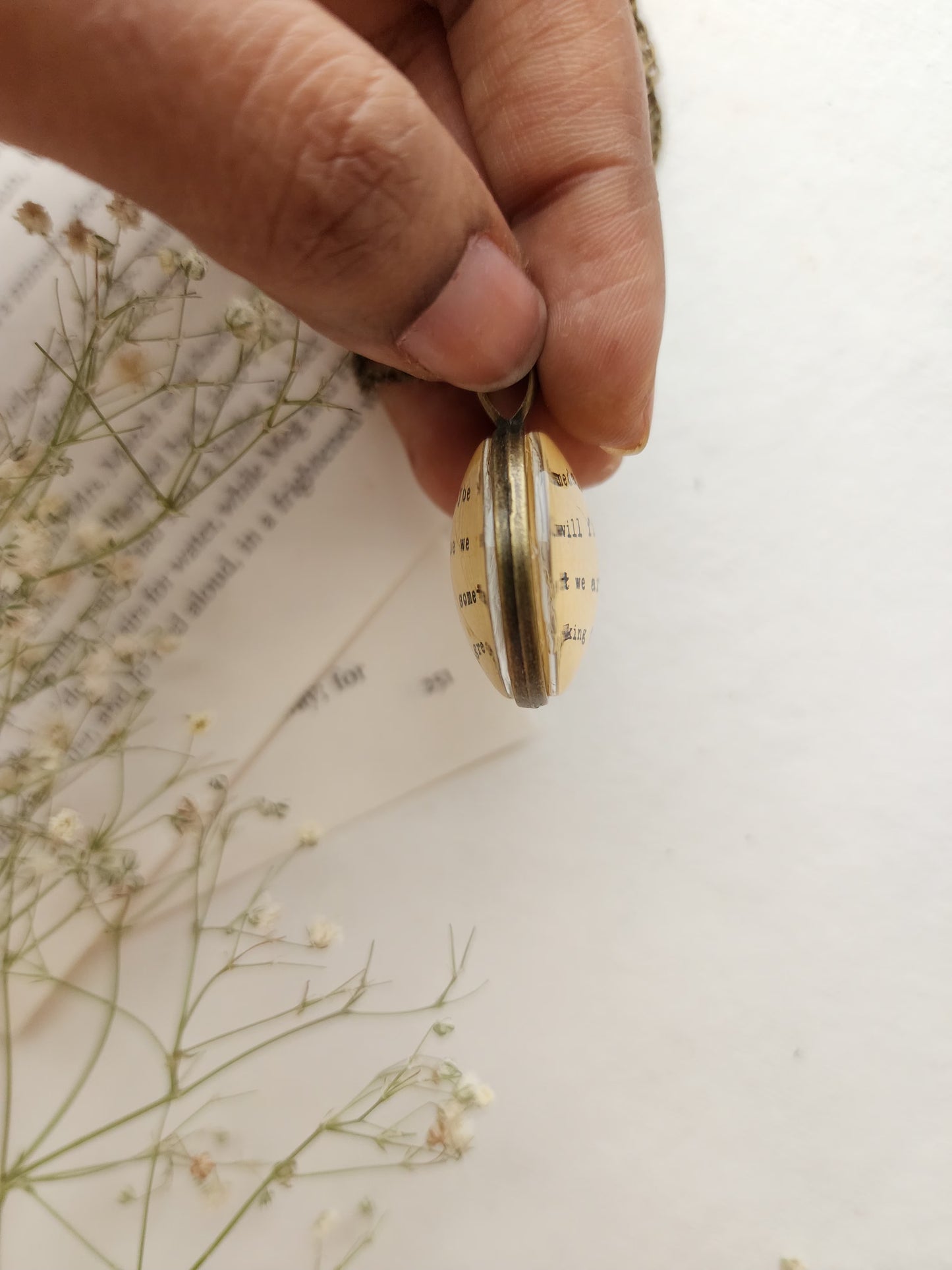 "Someday we'll find... " Quote Pendant