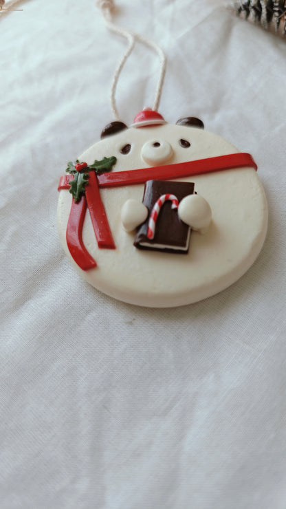 Cozy Christmas Bear Ornament