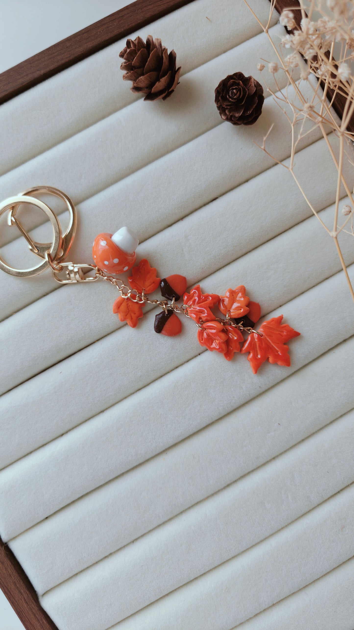 Autumn Forest Charm – Bookish Keychain