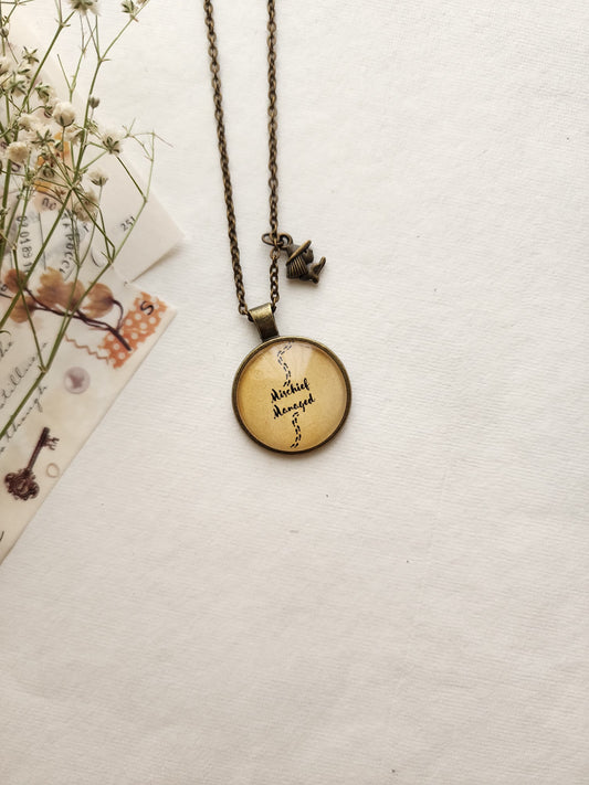 "Mischief Managed” Quote Pendant