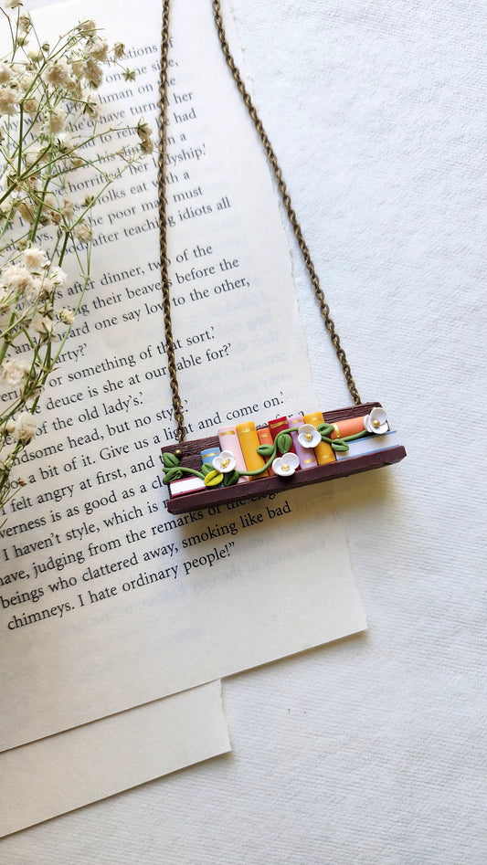 Bookshelf Pendant (Dark Coloured Shelf)