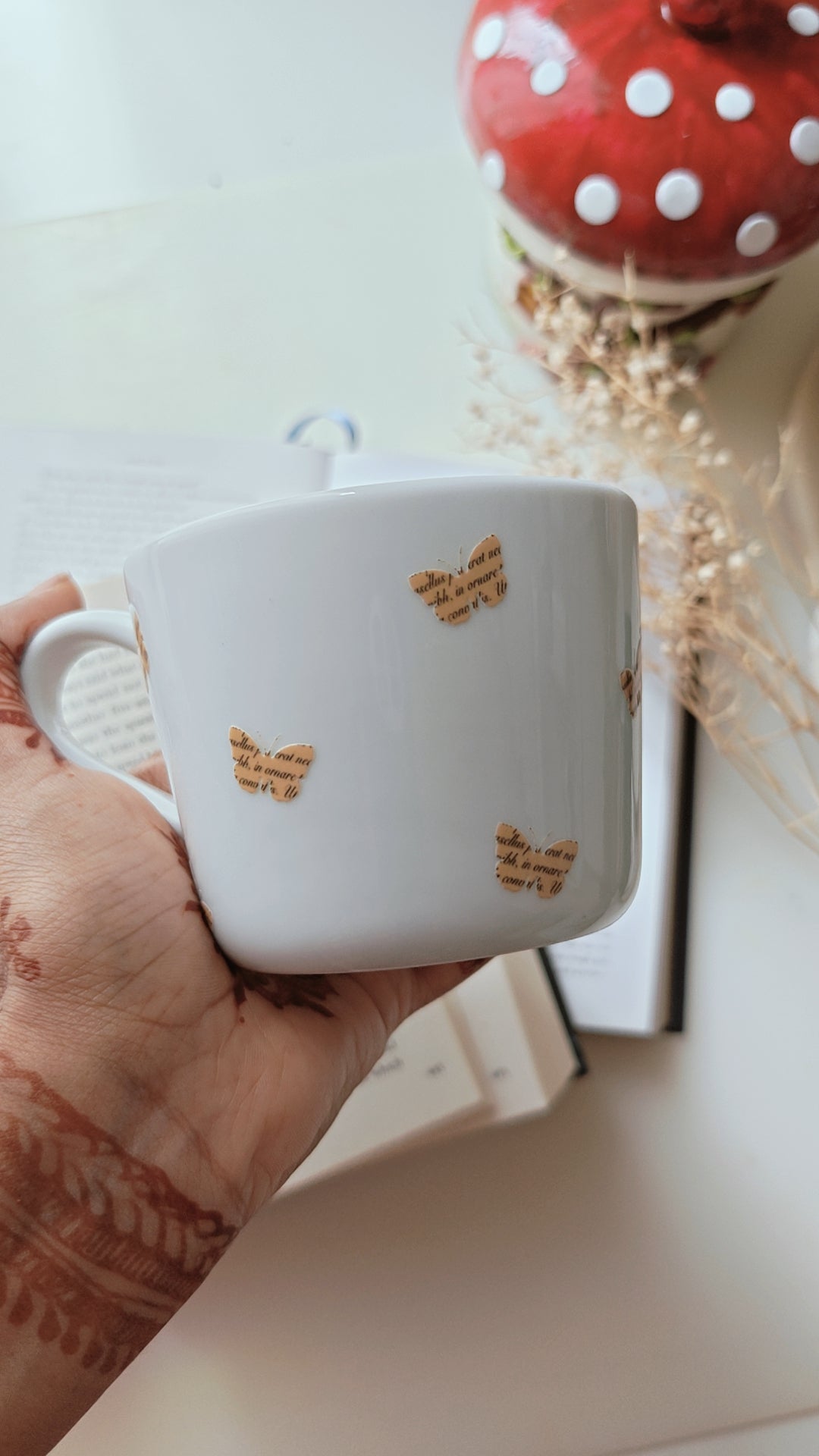 Literary Butterflies |  Printed Aesthetic Cup