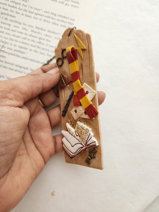 Wizarding World Bookmark | Handmade Polymer Clay Magic