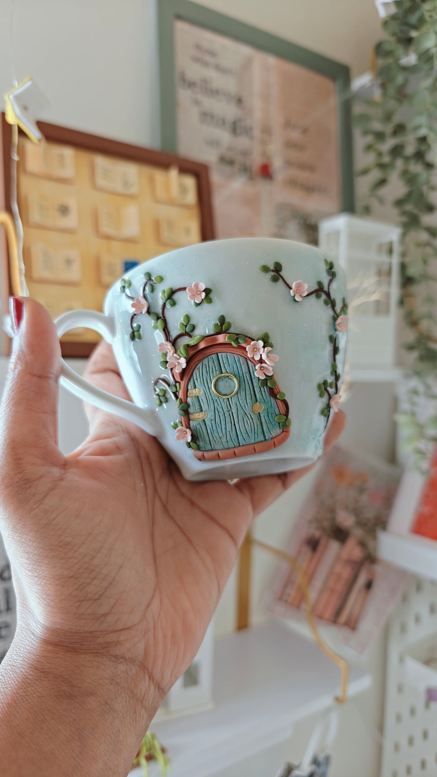 The Secret Garden Door Decorative Mug | Fairycore Ceramic Mug