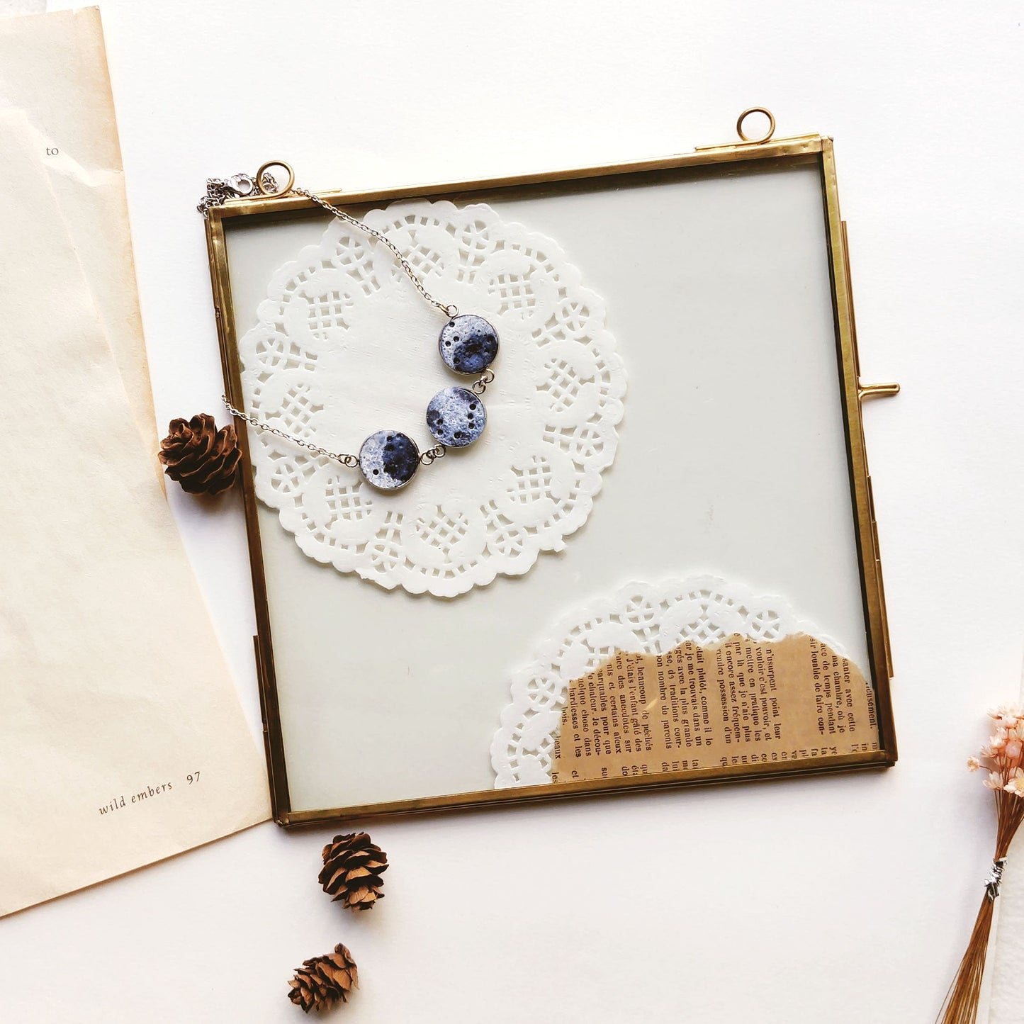 String of Moon Phase Necklace