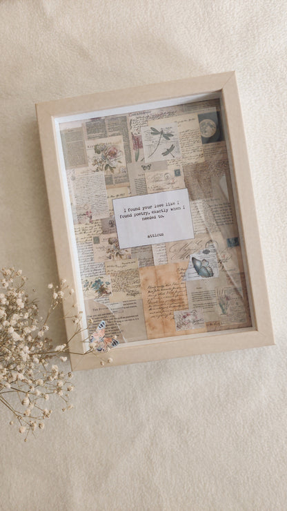 Customizable Quote Shadowbox Art