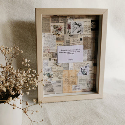 Customizable Quote Shadowbox Art