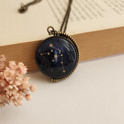 Aquarius Zodiac Pendant