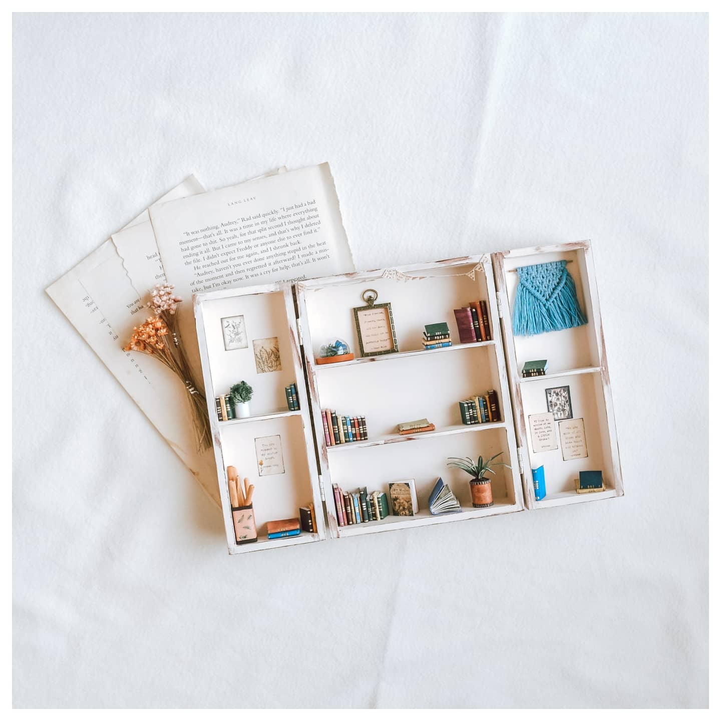 Handmade Open-able Bookshelf - PREORDER