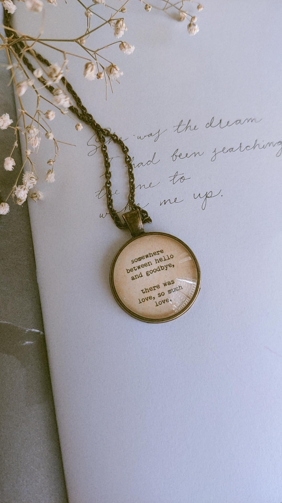 "...so much love." Quote Jewelry