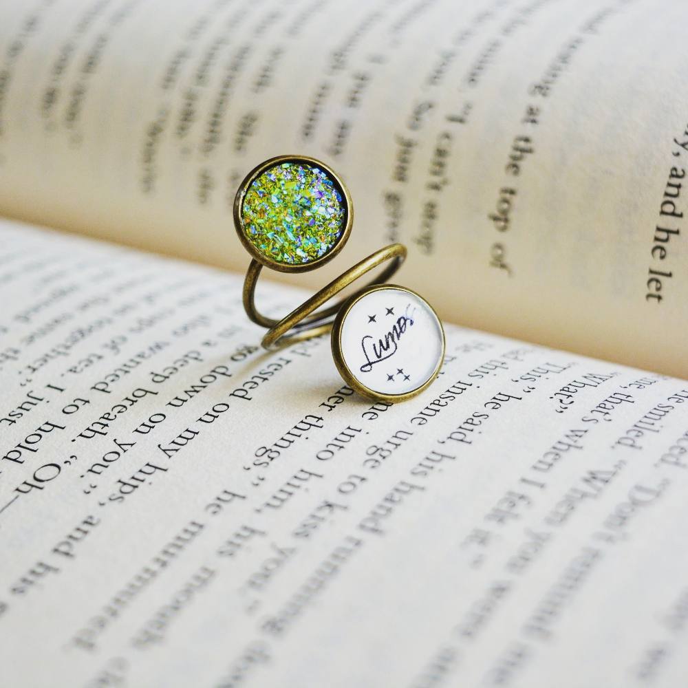 Lumos- Harry Potter Spell Spiral Ring