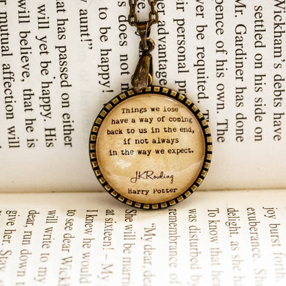 Things we lose - Luna Lovegood Quote Pendant