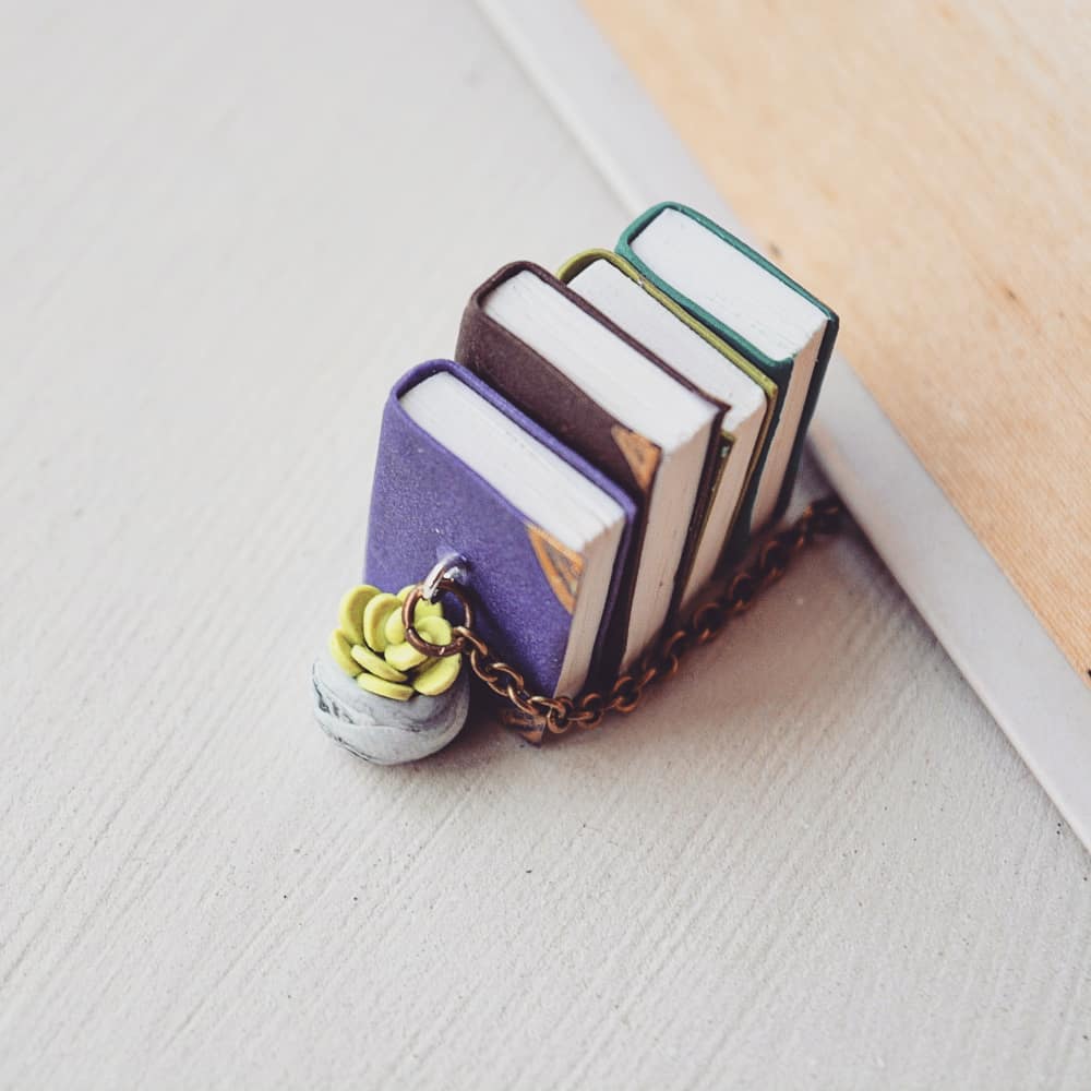 Horizontal Stack of Books - Pendant
