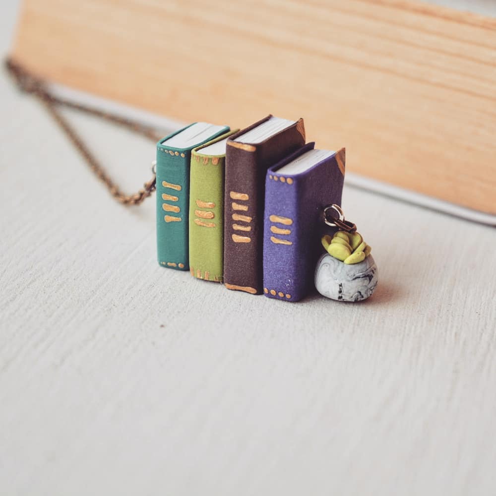 Horizontal Stack of Books - Pendant
