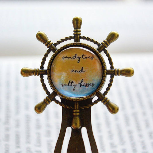 Sandy Toes and Salty Kisses - Clip on Bookmark