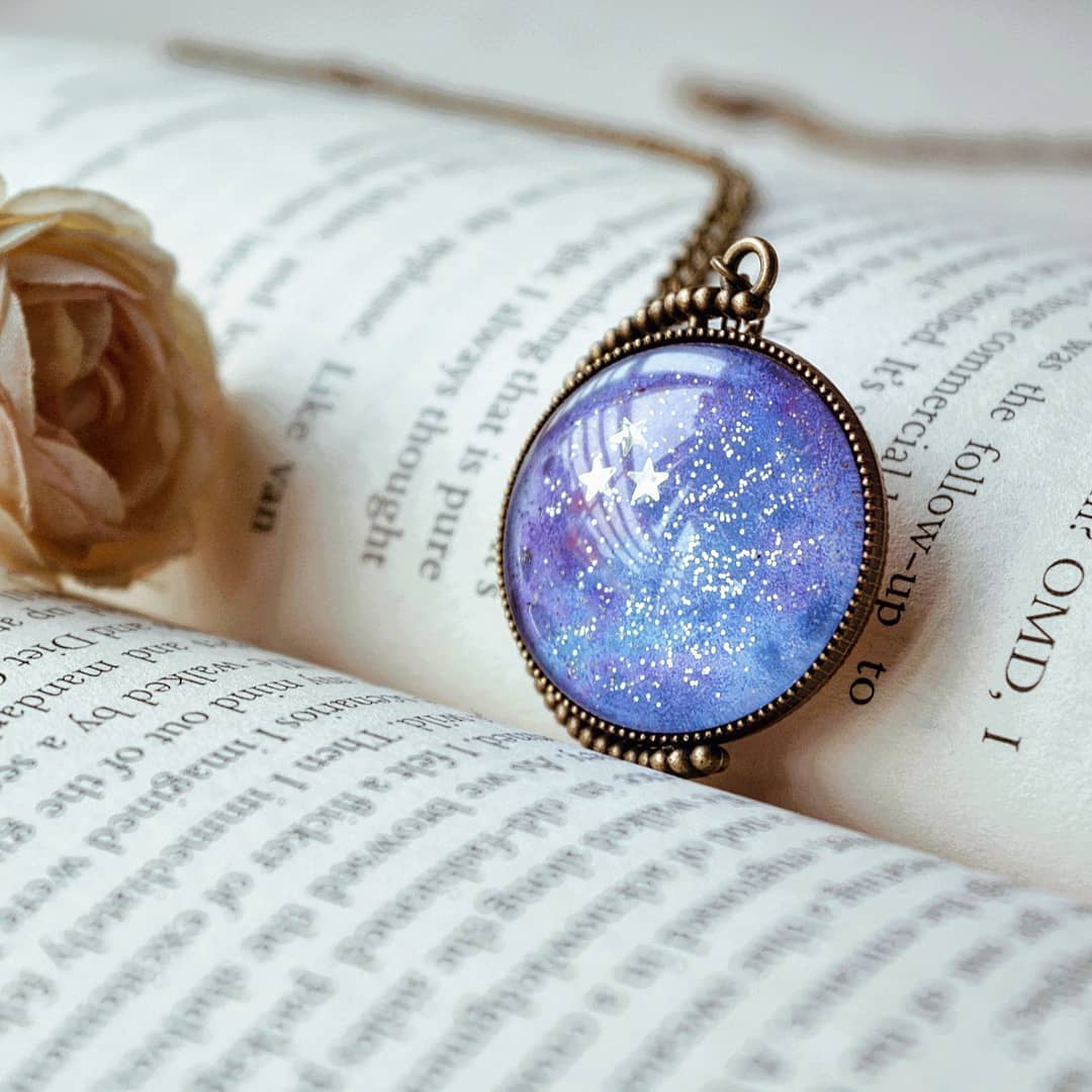 Where to, miss? The Stars - Double Sided Quote Pendant
