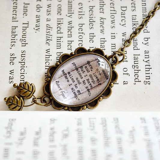 The woods are lovely.. - Robert Frost Quote Bookmark