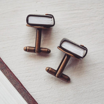 Faux Leather Diary Cufflinks